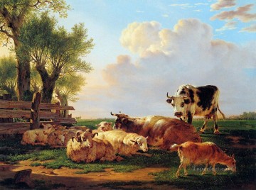  Cattle Art Painting - meadow with cattle